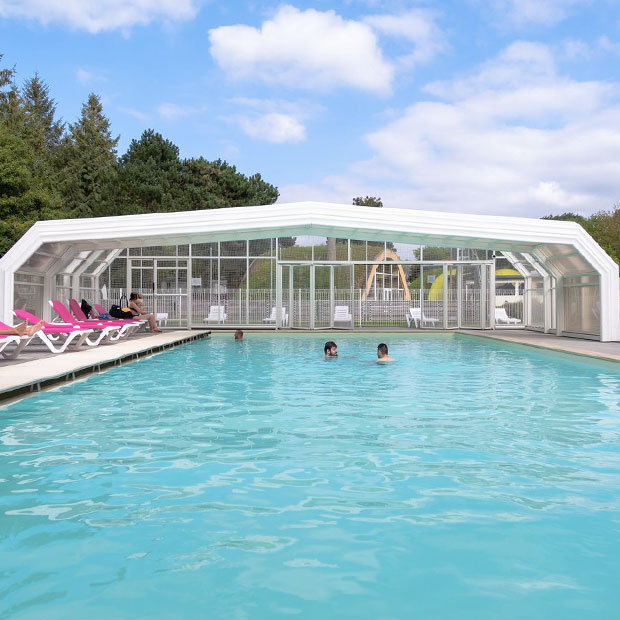 camping avec piscine chauffee mers les bains